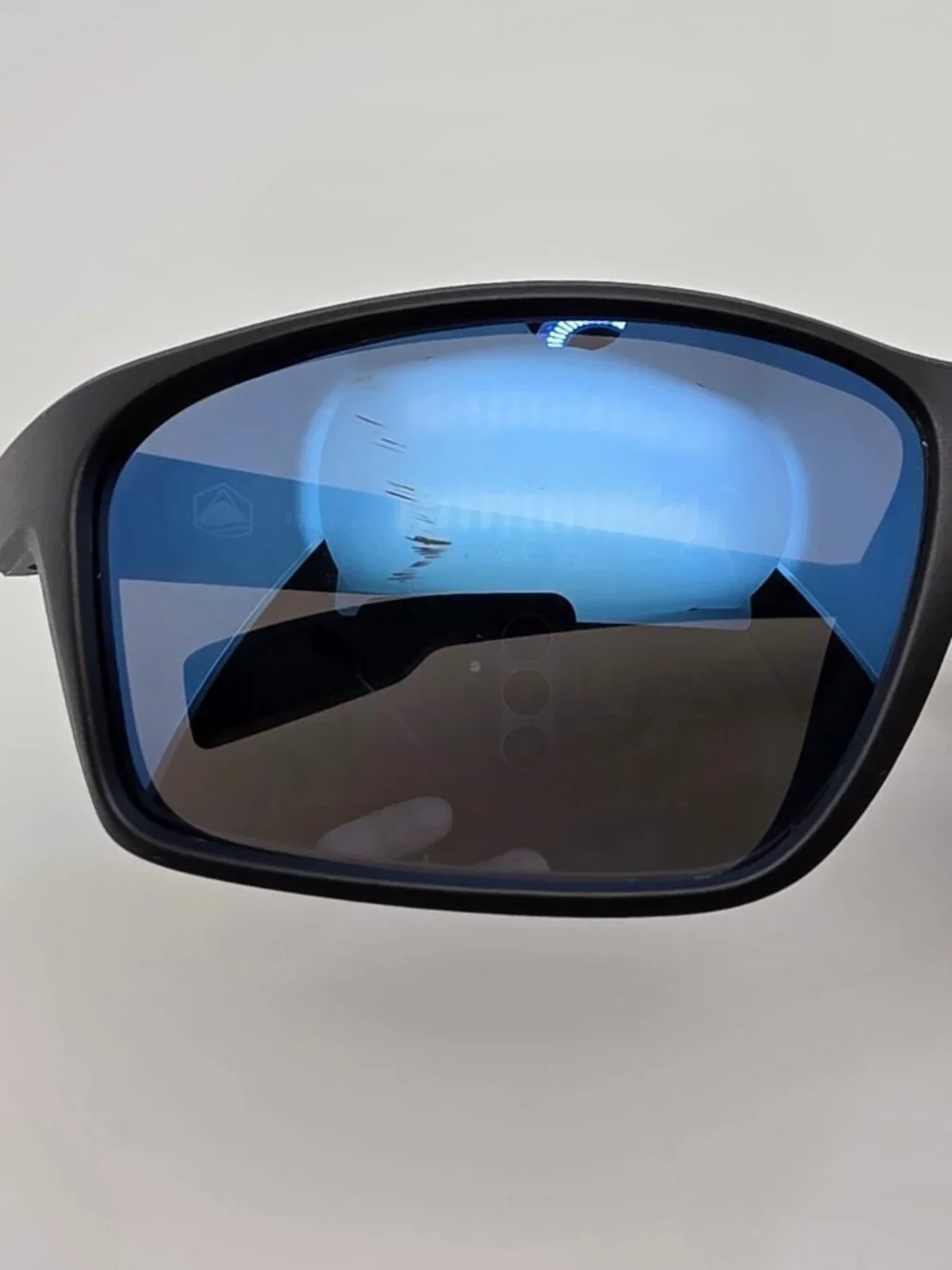 Native Kodiak XP XD9037 Matte Black Frame Polarized Blue Mirror Lens Sunglasses